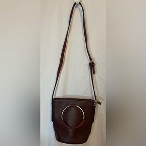 Melie Blanco Elegant Burgundy Crossbody Bag/ shoulder or handle bag